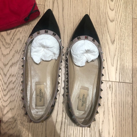 Patent Rockstud Ballet Flat - Picture 3 of 6